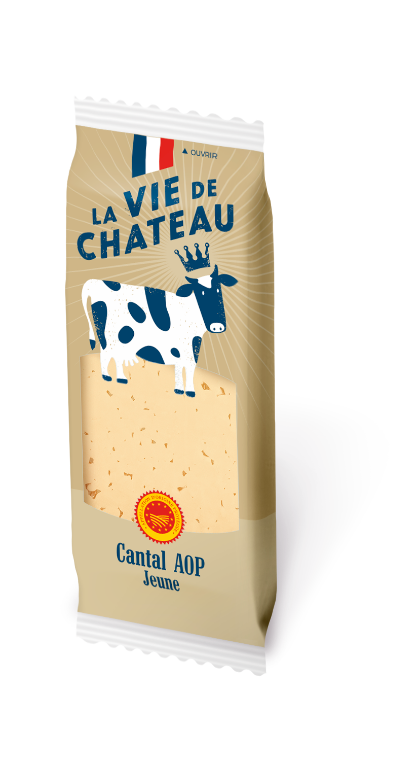 Cantal Aop Jeune Mini Portion La Vie De Château Sodiaal Professionnel 